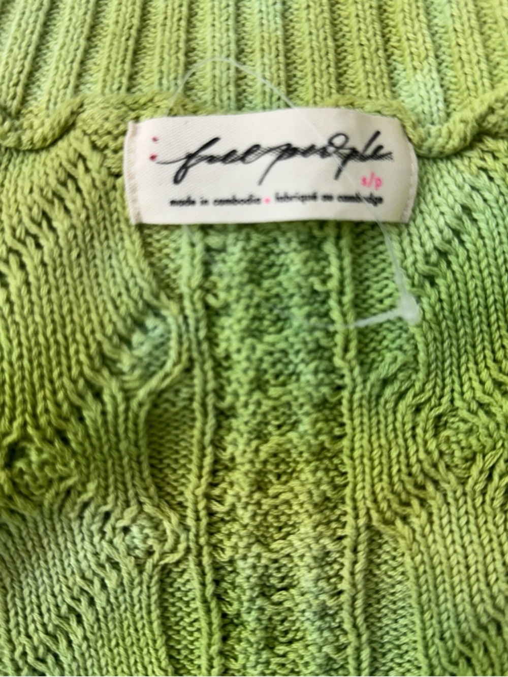 NWOT Free People Washed Ashore Ombre Cable Knit | Small 🏛️🍏Offer Open - Picture 6 of 7